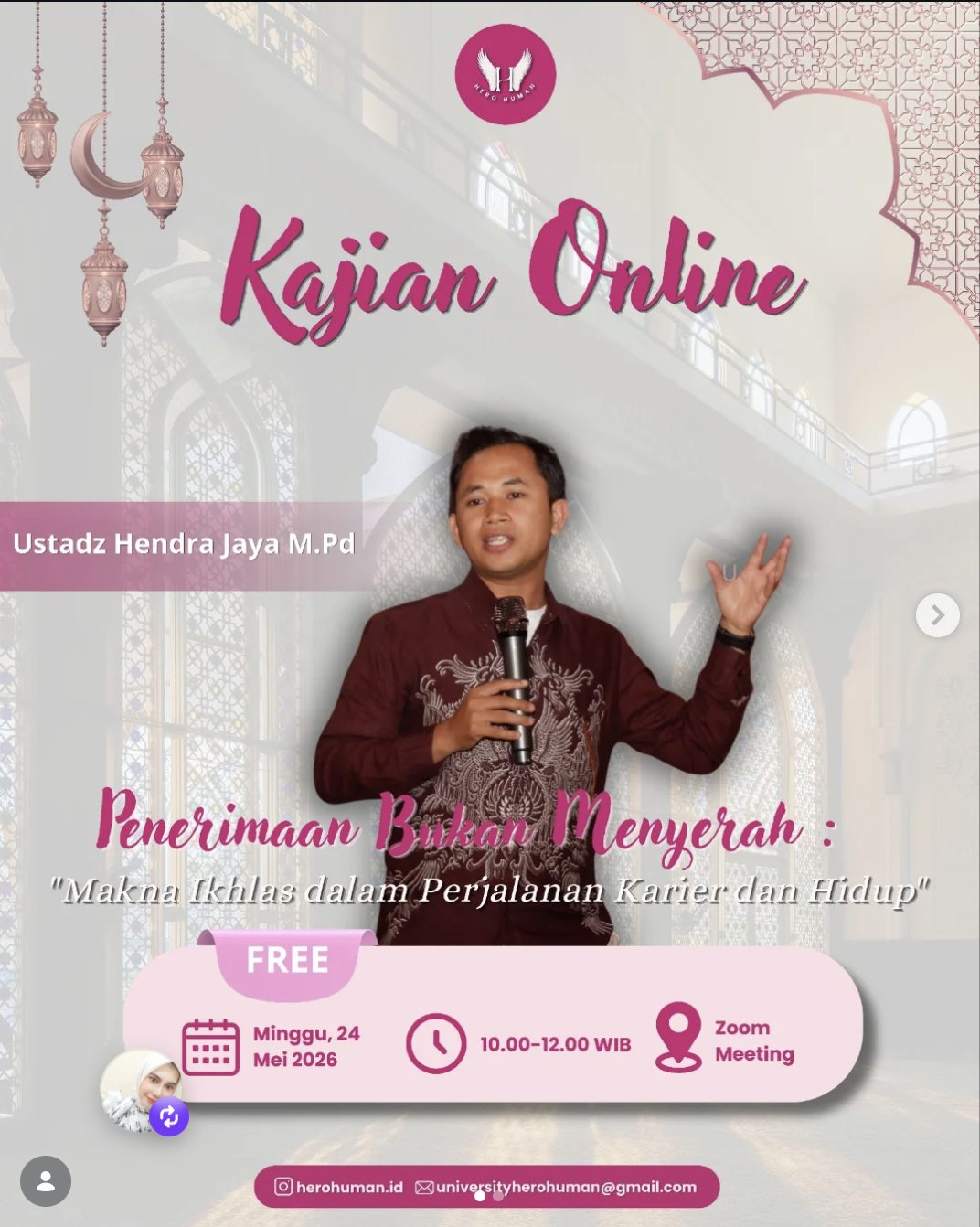Kajian Online | “Penerimaan Bukan Menyerah: Makna Ikhlas dalam Perjalanan Karir dan Hidup”